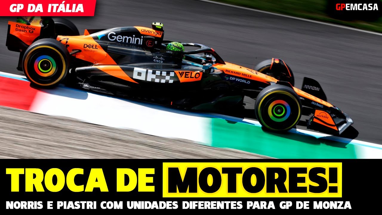 Mclaren Anuncia Troca Motores De Norris E Piastri, Mas Dribla Punição Em Monza | Fórmula 1 |Gpemcasa