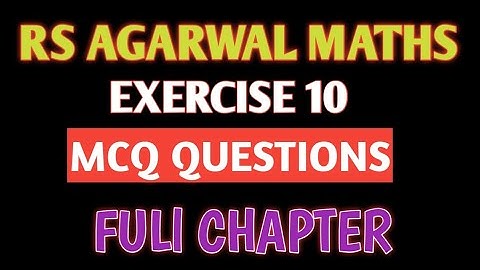 Rs Aggarwal class 10 math  trigonometric ratios Ex-10 MCQ Questions