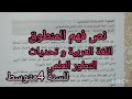 نص فهم المنطوق نص اللغة العربية و تحديات التطور العلمي للسنة الرابعة متوسط