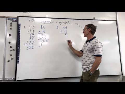 Expanded Algorithms verses Standard Algorithm