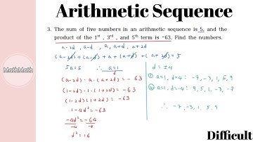 Sequences - HOW TO: Arithmetic Sequence (Difficult Level)