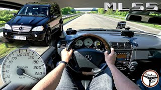 2002 Mercedes ML55 AMG (347 KM) | V-max, 0-100, 100-200 km\/h. Prezentacja i próba autostradowa. | 4K