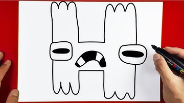 How to Draw ALPHABET LORE H