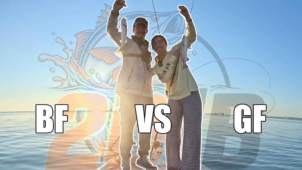 Рыболовное соревнование между девушкой и парнем! Кто поймает больше рыбы?