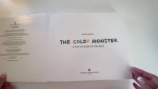 The Color Monster, A Pop-Up Book of Feelings- our story from class