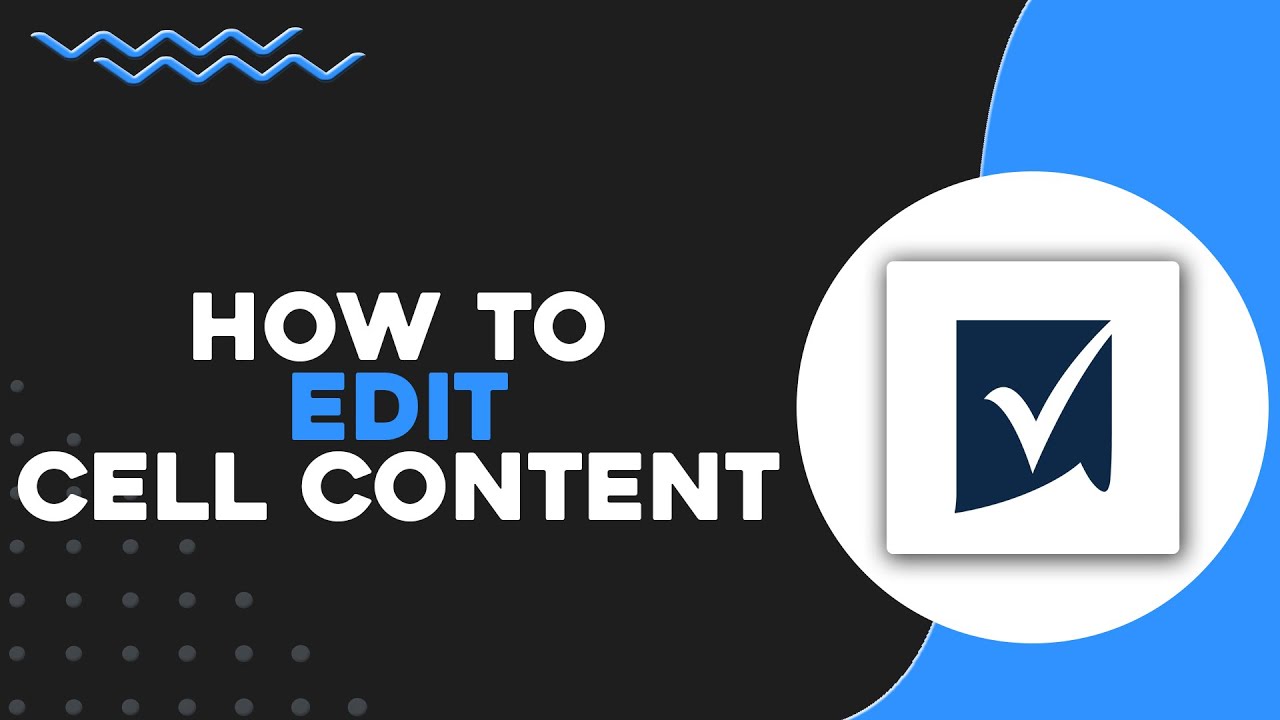 How To Edit Cell Content in Smartsheet (Quick & Easy) - YouTube
