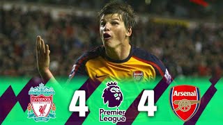 : Liverpool vs Arsenal 4-4 Highlights & Goals | Andrey Arshavin Scored Four Goals At Anfield (2008/09)