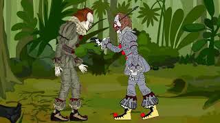 It vs pennywise (drawings cartoons 2)