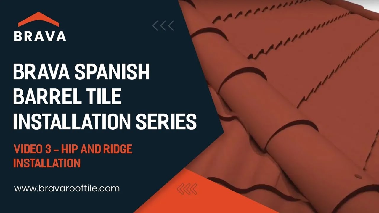 Brava Spanish Barrel Tile | Hip and Ridge Installation | Video 3