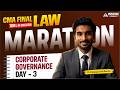 CMA Final Law Revision Marathon | Day 3 – Corporate Governance | CS Balgopal Sridharan