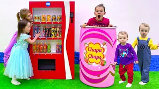 Five Kids Pretend Play Shopping in DIY Store + more Children's Songs and Videos