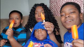 Ms.buffy And Her Boys Eating Popsicle For Dessert