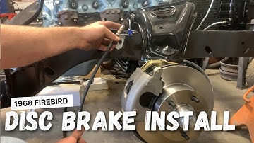 1968 Firebird disc brake upgrade install and part identification