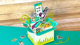 Mini Pop-Up Box card with Kara