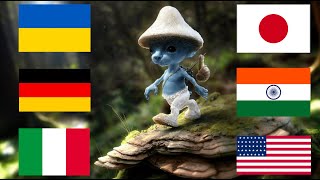 Blue Smurf Cat in different languages meme