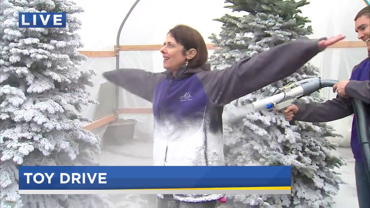 Marilyn Deustch gets flocked on Good Day Oregon