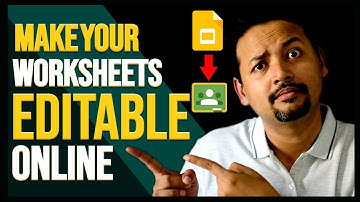Make your PDF and Worksheets editable online - using google slides (easy steps)
