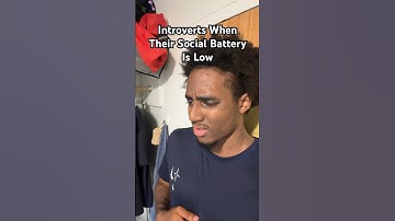 Introverts When Their Social Battery Is Low #funnyskits #shortsyoutube #funny