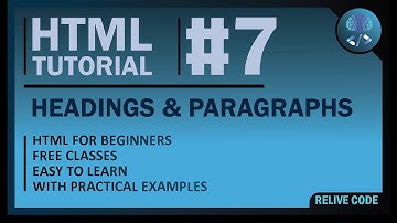 Lecture 7 - HTML Class for Beginners | HTML Headings & Paragraph | Web Design & Development