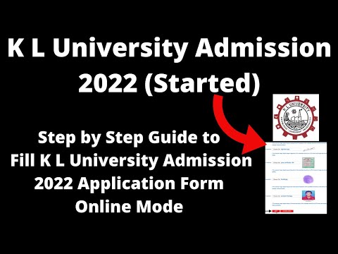 K L University Admission 2022 (Started) - How to Check  K L University 2022 Application Form