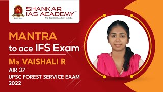 Vaishali R AIR 37 | UPSC Forest Service Exam 2022 | SHANKAR IAS ACADEMY screenshot 5