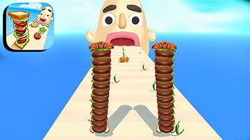 Sandwich Runner ​- All Levels Gameplay Android,ios (Levels 249-251)