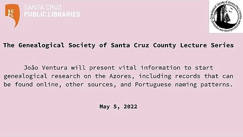 May 5, 2022 - GSSCC: Genealogy Research in the Azo...