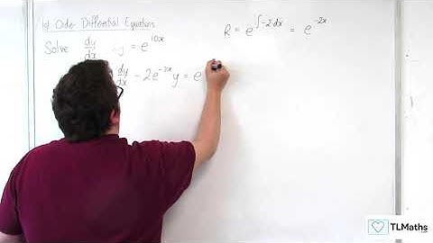 A-Level Further Maths I1-08 1st Order Differential Equations: Example 3