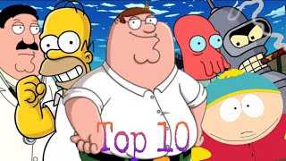 Top 10 adult cartoon characters