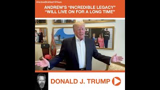 Donald J. Trump's Tribute to Andrew Breitbart: His "Incredible" Legacy" "Will Live On"