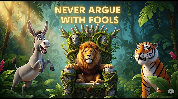 Never Argue with Fools | Donkey Tiger and Lion Story with Moral #safaltakiudaan