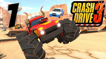 CRASH DRIVE 3 Gameplay 2021 with noob Walkthrough PART 1 | android and ios | funny gameplay