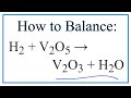 Balancing Chemical Equations Concepts