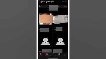 How to see all participants video in a zoom mobile video call