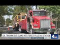 CDL Training Bus Slams Into Forestville Gas Station | NBC4 Washington