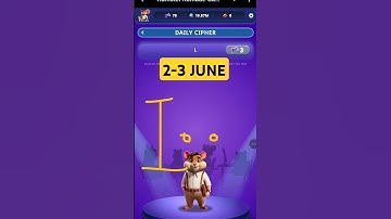 Hamster Kombat Dev Game Daily Cipher 2-3 June | Hamster Kombat Daily Cipher Code | Daily Combo