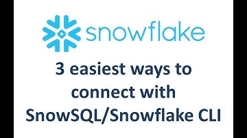 How to configure Snowflake CLI? #Snowflake #SnowflakeCLI #Snowsql