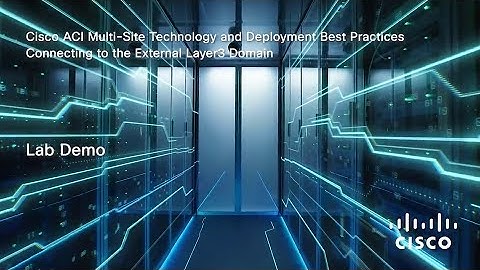 How to Connect to the External Layer 3 Domain | Module 6