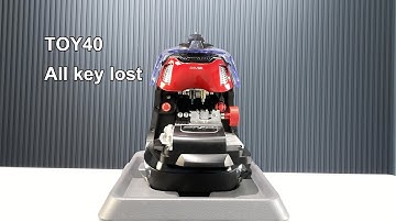TOY40 all key lost by 2m2 MagicTank automatic key cutting machine
