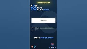 How to make dashed badge - v13 #html #tailwindcss #css #javascript #webdesign