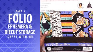 Adding Patterned Paper | DIY Ephemera Storage Folio Part 3 | Tutorial