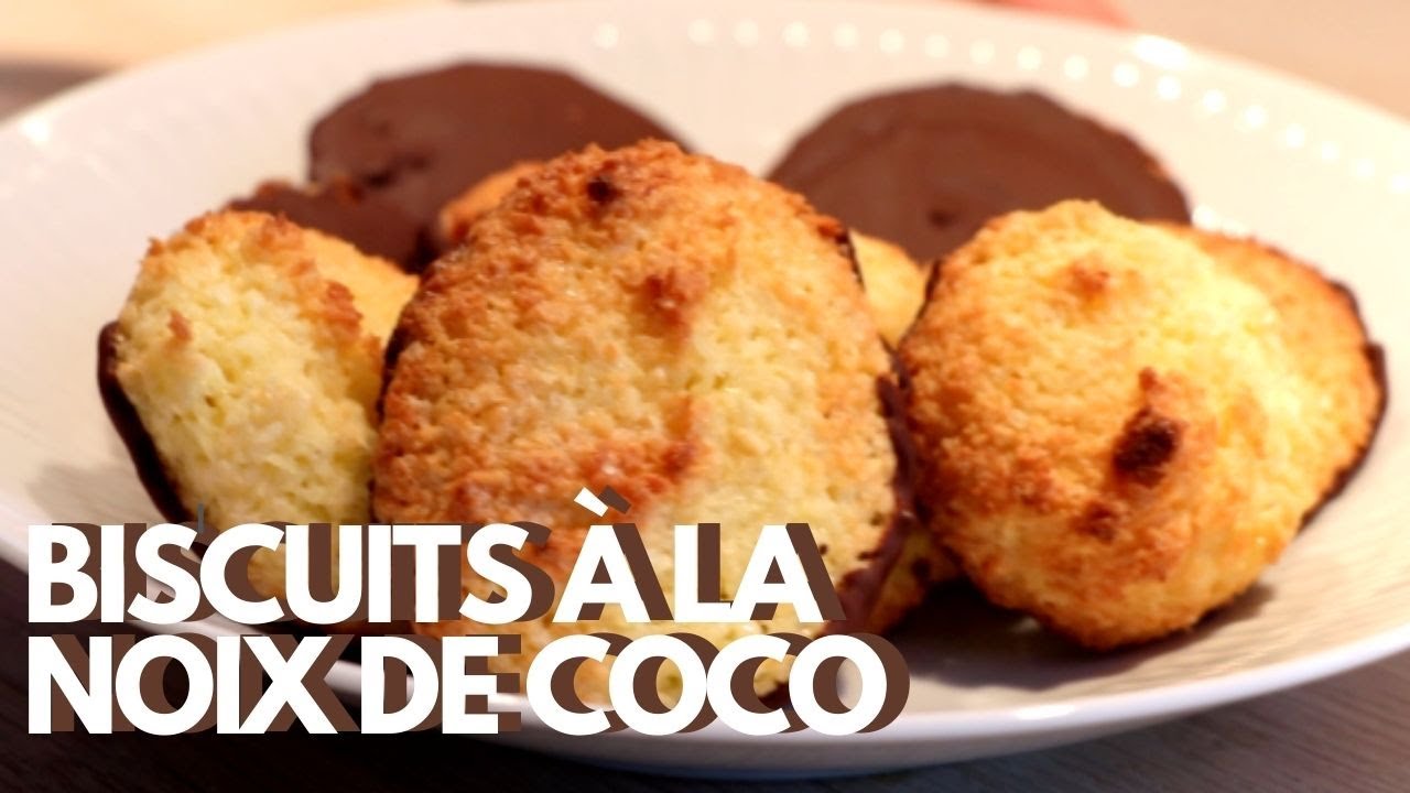 Maxi rocher coco - Biscuits à la noix de coco avec chocolat noir