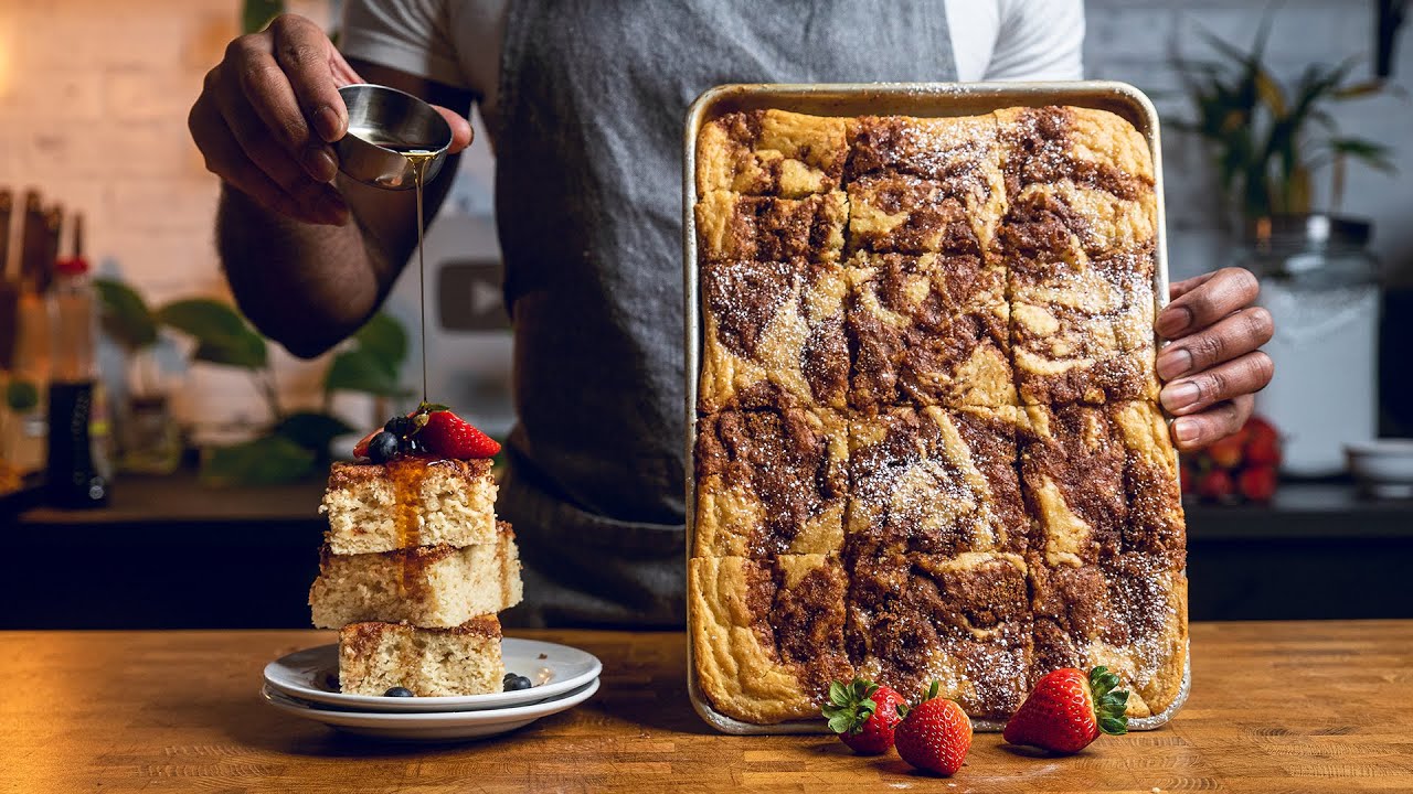 Easy Vegan Sheet Pan Pancakes • It Doesn't Taste Like Chicken