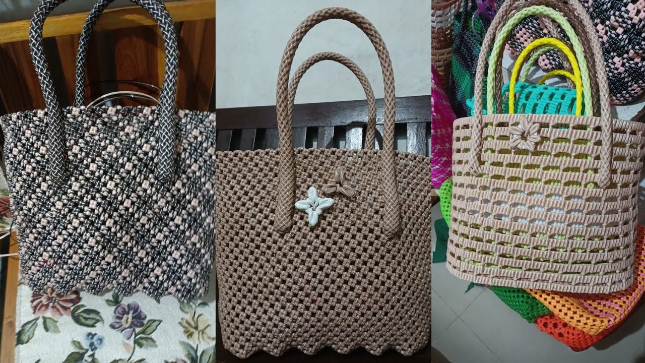 Plastic wire bag 🛍️#handcraft