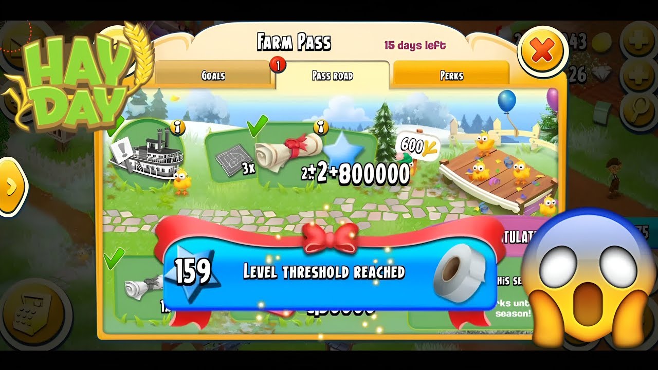 Hay Day Farm Pass 1900000Xp & Coins! Fastest Level Up 159! - Youtube