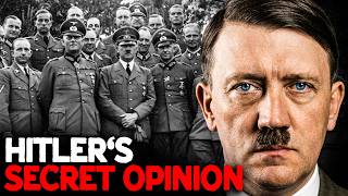 What Did Hitler Think Of His Own Generals?