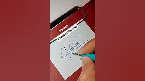 Pawan name signature in new style #pawan #nameart #namesignature #calligraphyart #calligraphy