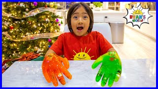easy diy science experiment for kids ice hands gloves