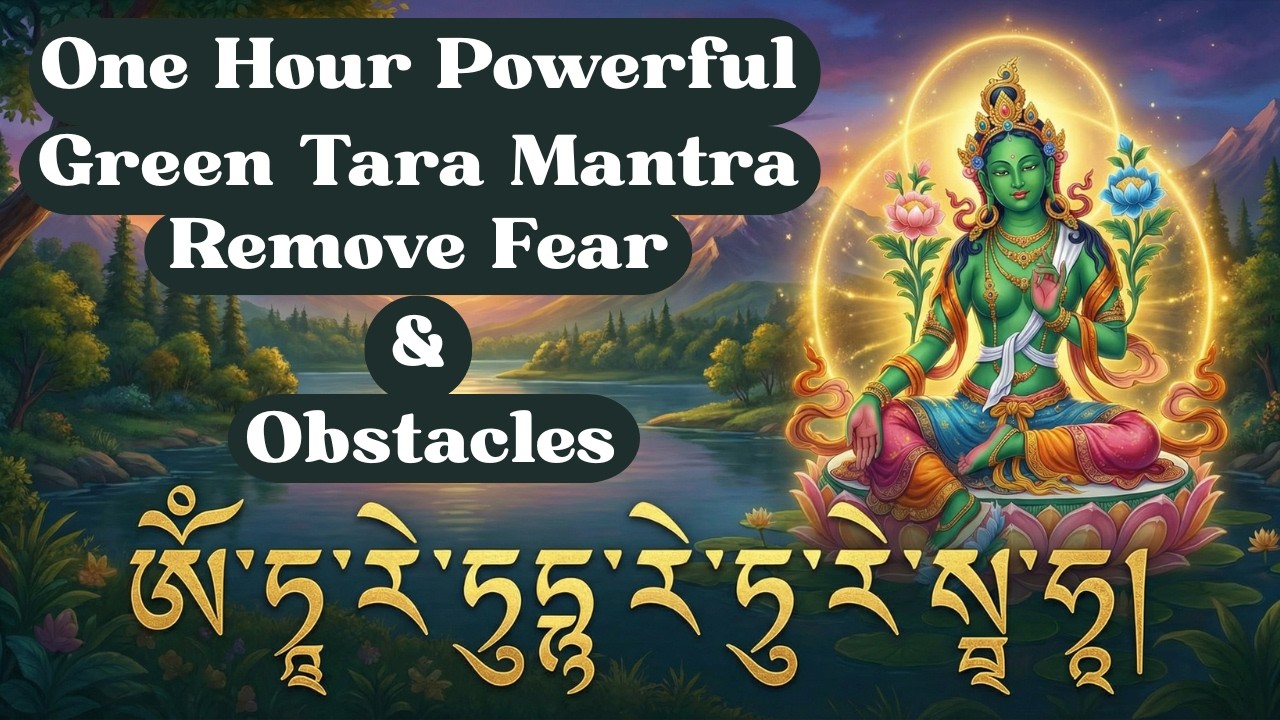 Om Tare Tuttare Ture Soha Powerful Green Tara Mantra | Remove Fear & Obstacles |Protection & Healing