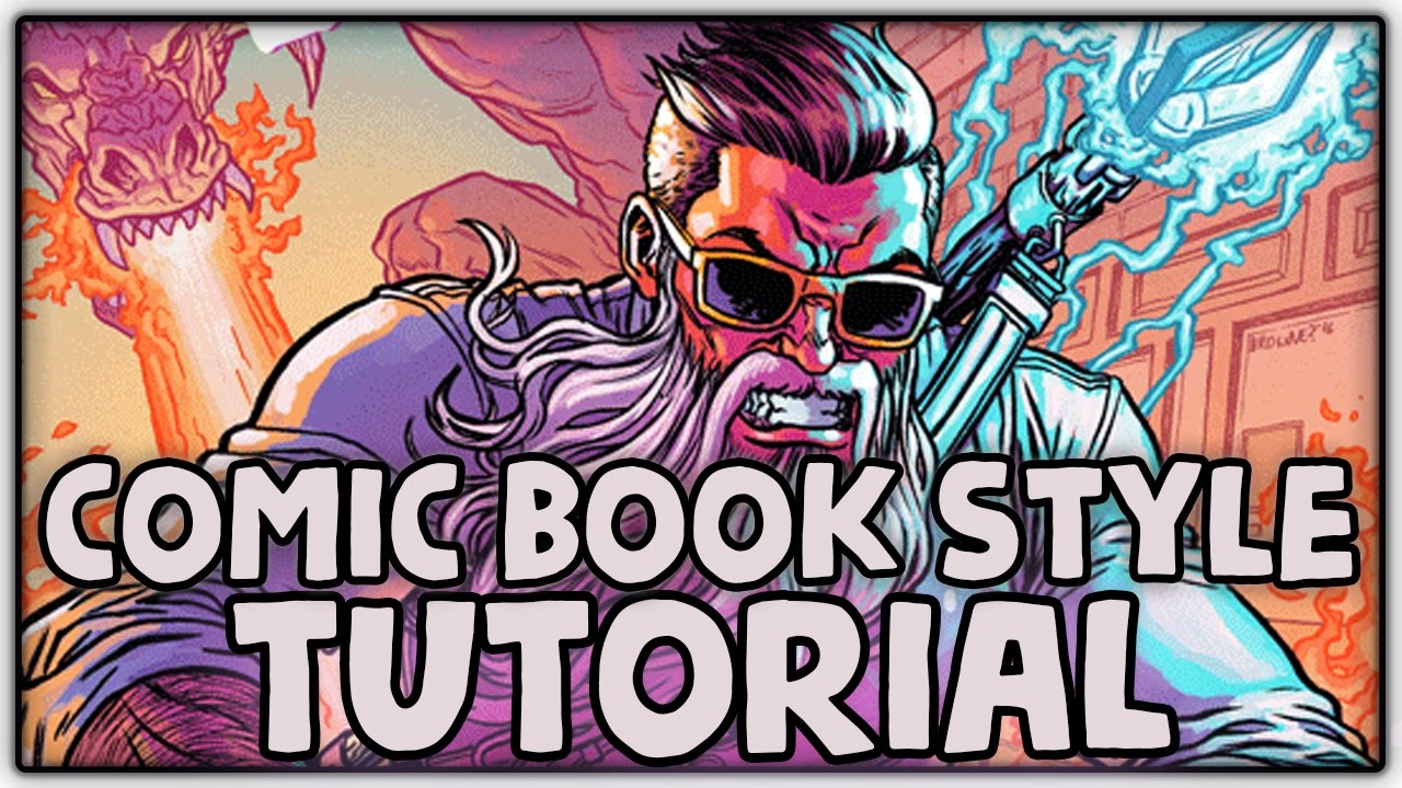 Comic Book Art Style Process Tutorial Super Easy Youtube